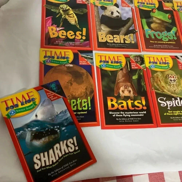 Lot of 9 Time For Kids books, Science Scoops soft cover 1,2,3 reading level - Picture 3 of 5